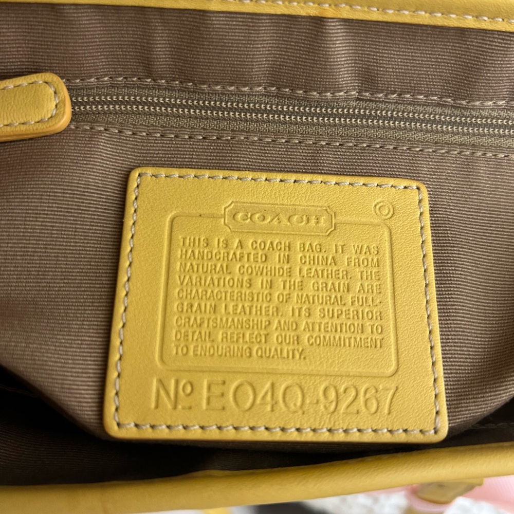 Vintage Coach Yellow Hamptons Bag 💛🧈 - Picture 11 of 17